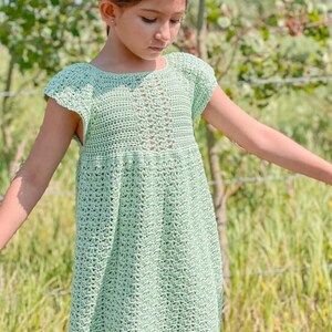 CROCHET PATTERN PDF Marion Dress/ Baby Dress/ Sizes Newborn to 12 years image 5