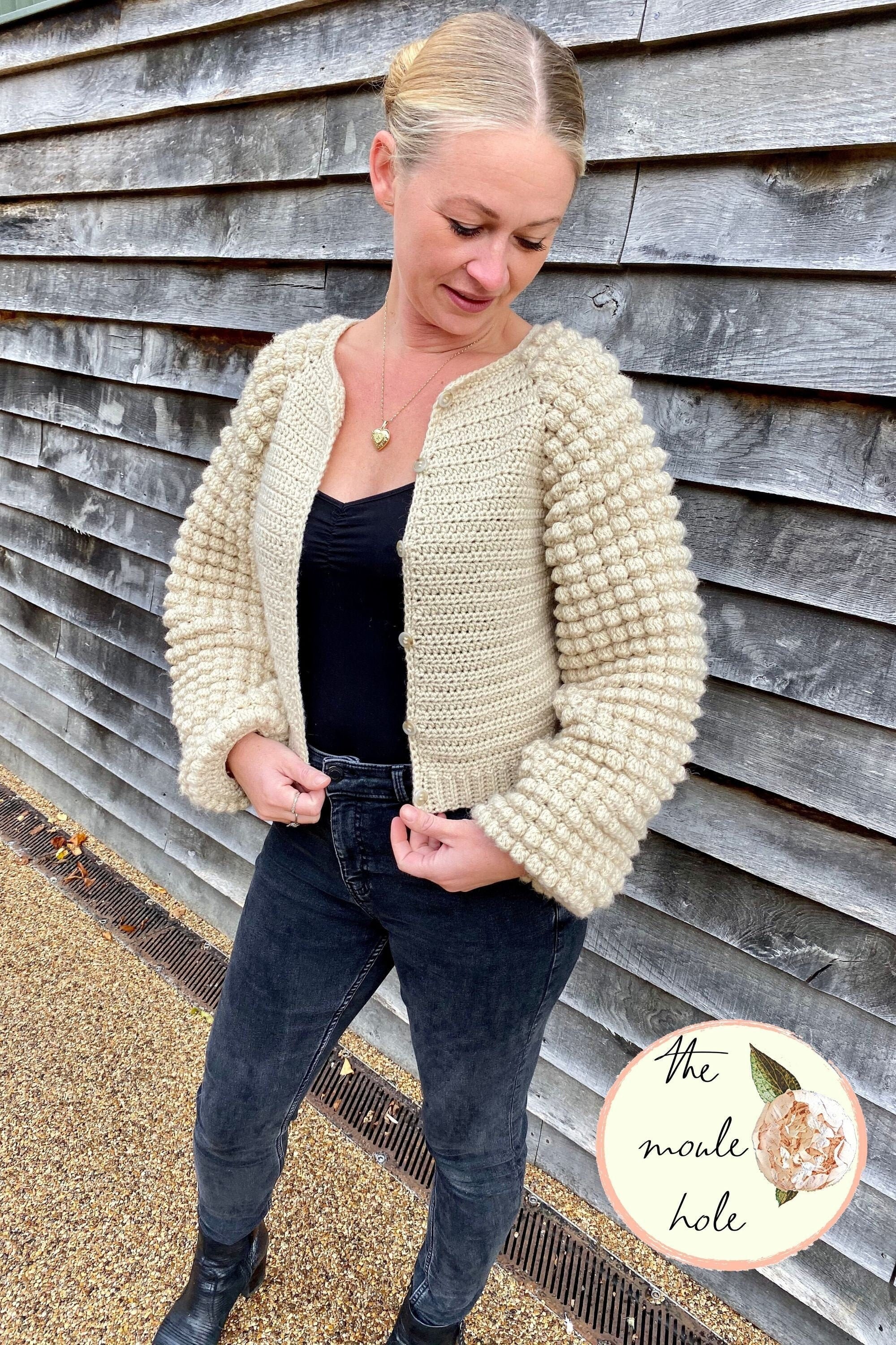 Bubble Crop Cardigan - Etsy