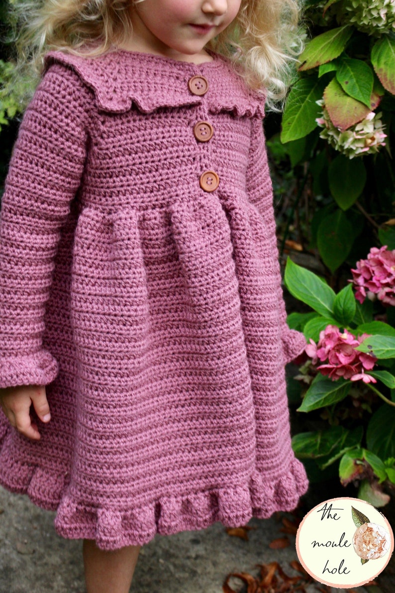 CROCHET JACKET PDF-Jane Jacket//Crochet Sweater Pattern//Crochet Jacket Pattern//Crochet for Girls//Crochet Cardigan Pattern//Crochet Baby image 2