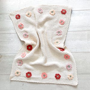 CROCHET PATTERN PDF- Flower Fairy Blanket/ Crochet Blanket/ Baby Blanket/ Baby Girl Blanket/ Beginner Pattern/ Easy Pattern/ Flower Blanket