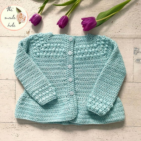 CROCHET PATTERN BABY Abigail Cardigan Crochet Girl s Cardigan 0 6