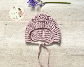 CROCHET PATTERN PDF- Birdie Bonnet/Baby Bonnet/Crochet Bonnet