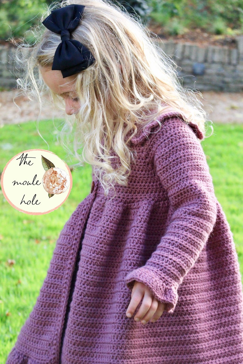 CROCHET JACKET PDF-Jane Jacket//Crochet Sweater Pattern//Crochet Jacket Pattern//Crochet for Girls//Crochet Cardigan Pattern//Crochet Baby image 7