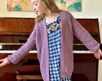 CROCHET PATTERN PDF- The Hayden Cardigan Crochet Sweater