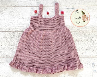 Patron de robe Rosalina au crochet : robe d'été pour filles, tout-petits (PDF)
