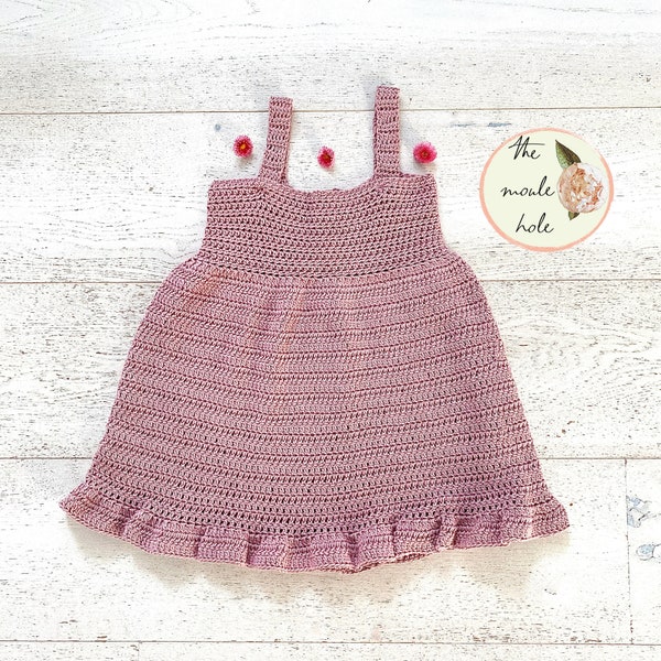 CROCHET PATTERN PDF-Rosalina Dress//Summer Crochet Pattern//Crochet Dress Pattern//Crochet for Girls//Crochet Pattern for Toddler