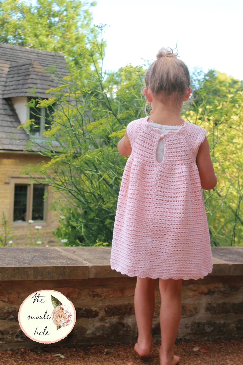 CROCHET PATTERN PDF Sweet Cecilia Dress Baby Dress 6 Months to 10 years Crochet Dress Cute Crochet Baby CrochetCrochet Pattern