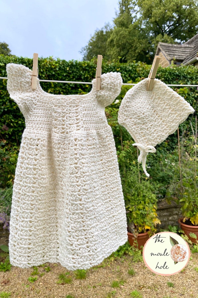 CROCHET PATTERN PDF Marion Dress/ Baby Dress/ Sizes Newborn to 12 years image 7