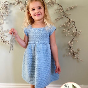 CROCHET PATTERN PDF-Snowberries Dress//Crochet Dress// Baby Crochet// Baby Dress Pattern// Easy Crochet Pattern image 3
