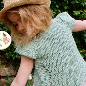 CROCHET PATTERN PDF-The Summer Breeze Top/ Crochet Summer Pattern/ Beginner Crochet Pattern/ Easy/ Crochet for Toddlers/ Crochet Shirt image 2