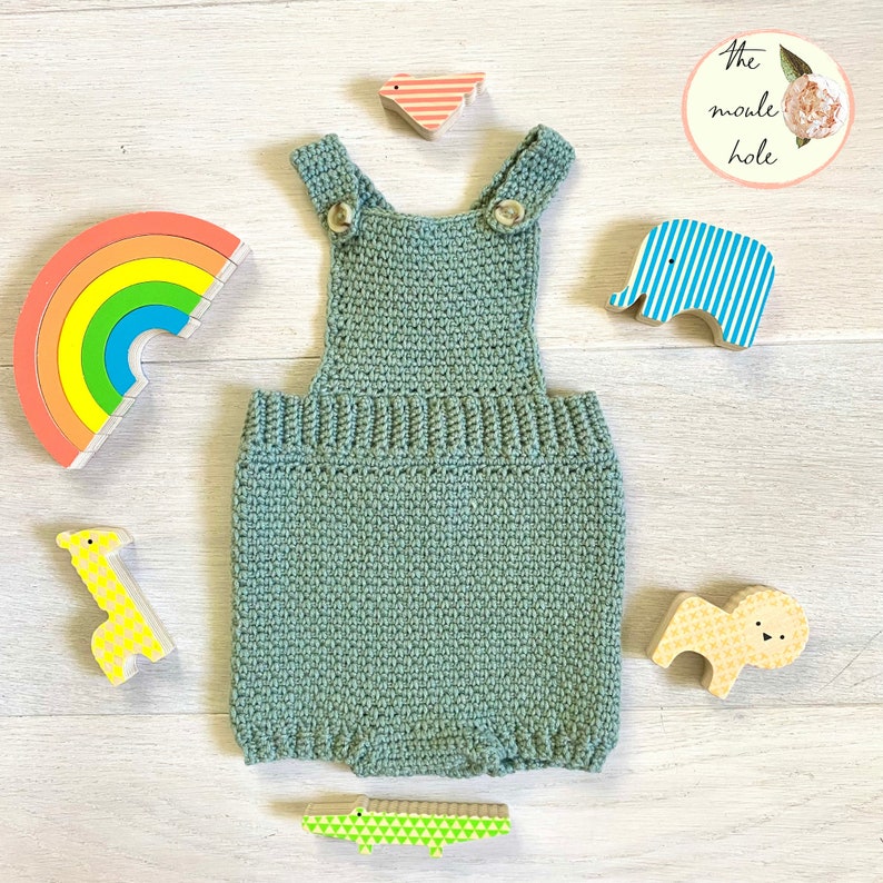 Mini Moule Romper Crochet Pattern PDF Newborn Baby Romper Easy Crochet