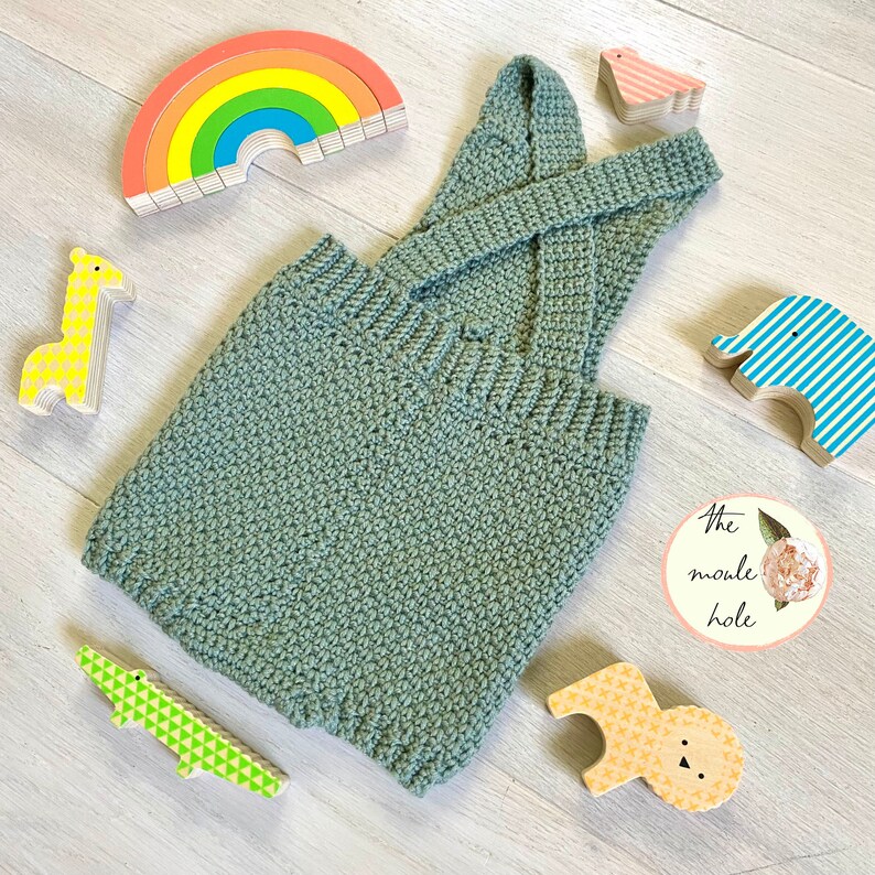 Mini Moule Romper Crochet Pattern PDF Newborn Baby Romper Easy Crochet