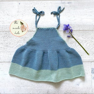 The Petunia Tank Top Crochet Pattern PDF | Easy Summer Top | Girls & Toddler Crochet Pattern | Cotton Yarn Tutorial