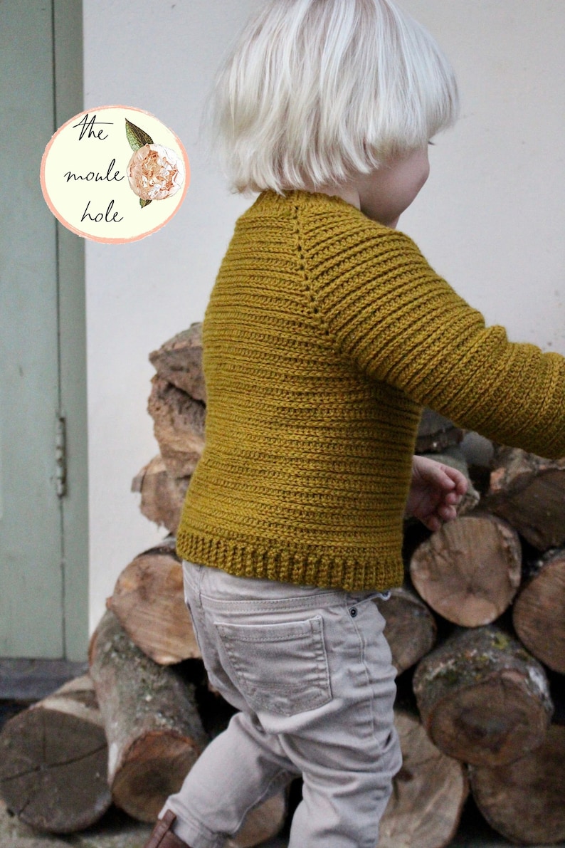 Cutie Man Cardigan Crochet Pattern PDF Boys Crochet Sweater Pattern