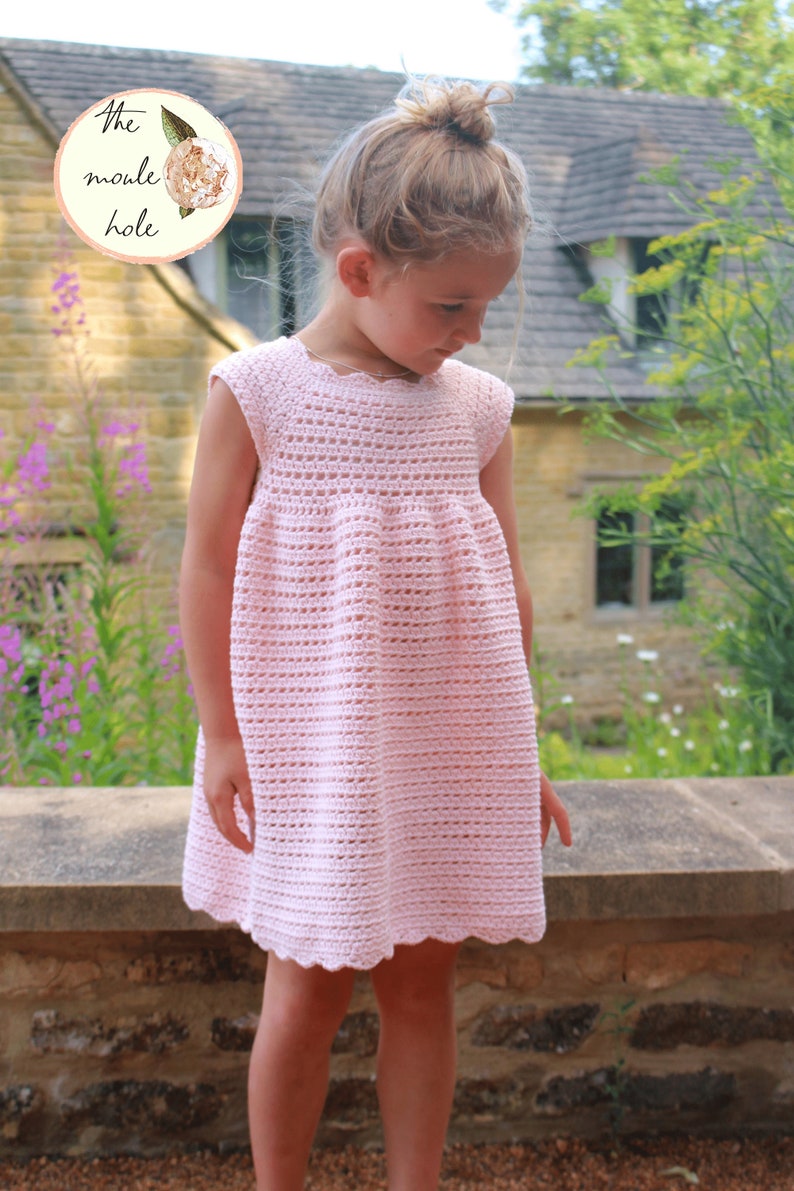 CROCHET PATTERN PDF Sweet Cecilia Dress Baby Dress 6 Months to 10 years Crochet Dress Cute Crochet Baby CrochetCrochet Pattern