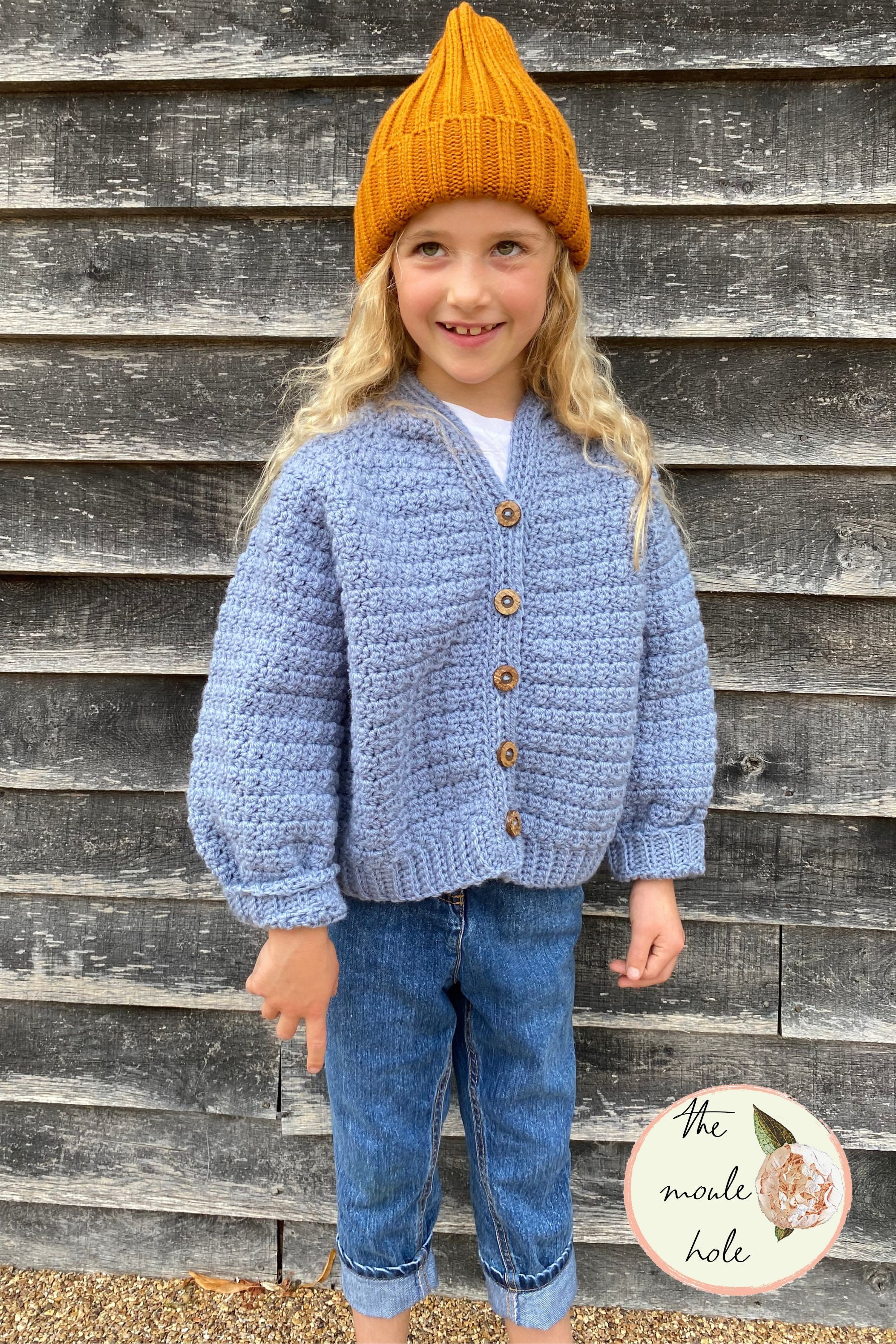 Diddy Cardigan Crochet Pattern | Baby to 12 Years (PDF) - Etsy