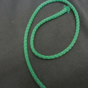4 mm Polyester Piping Cord Assorted Colours -Bright Green-3 metres