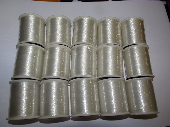 100% Nylon Invisible Clear Thread - 200 Metre Reels- 4 reels - Free UK Post