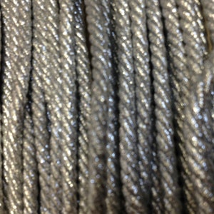 Silver Twisted Lurex 8 mm Cord
