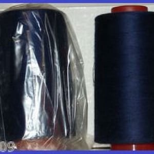 Navy Overlocking Sewing Machine Polyester Thread Four 5000 yard Cones