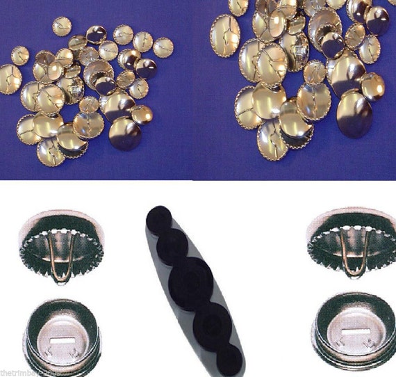 SELF COVER BUTTONS for SIZES:11mm,15mm,19mm,23mm,29mm. Optional Tool available