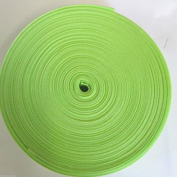 Lime Cotton Bias Binding 30 metre Rolls 25 mm (1" Wide)