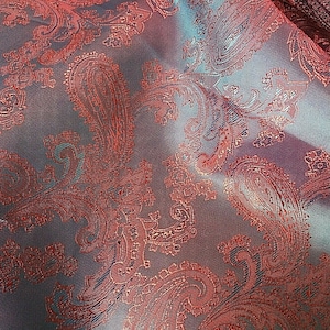 Paisley Col 29 Dress Lining Fabric  Quality Jacket & Dress Lining Material 150cm Wide