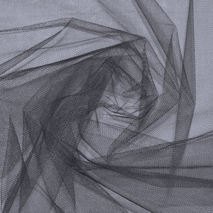 Tulle Netting Dress Fabric 140cm Wide 30 Colour Range - Dark Grey