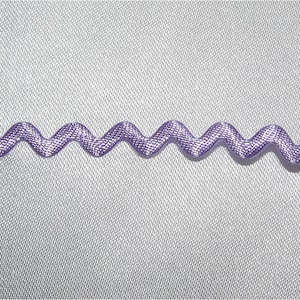 Lilac Designer 4mm Ric Rac Satin Braid Trimming
