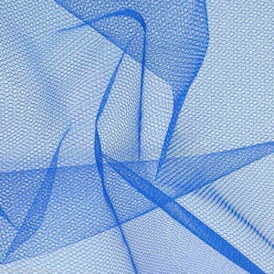 Tulle Netting Dress Fabric 140cm Wide 30 Colour Range - Empire Blue