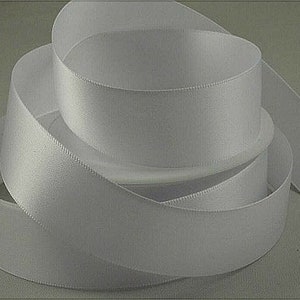 Double Satin Ribbon x 5 metre rolls 15mm White