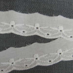 2&quot; Cream Embroidery Anglaise Lace Trim