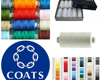 Coats Moon Sewing Machine Polyester Overlocking 120s Thread Cotton 1000 yard