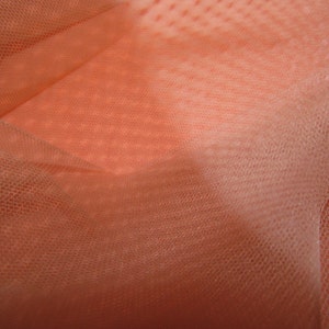 Tulle Netting Dress Fabric 140cm Wide 30 Colour Range - Apricot