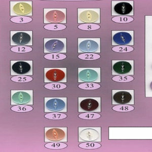 Fish Eye Buttons Size 22 (14 mm) x 10 - Choice Of Colours