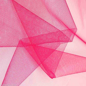 Tulle Netting Dress Fabric 140cm Wide 30 Colour Range - Cherry