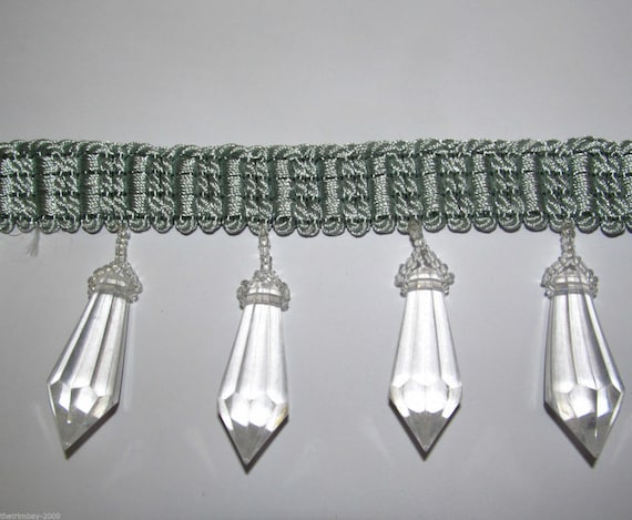 Designer Shaped Beaded Trim For Curtain Blind Bead Fringe Etsy
