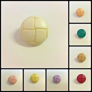 Football Buttons Leather Effect 20.4mm Diameter