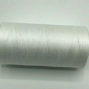 5 reels of Coats Moon 120s Sewing Machine Polyester Thread Cotton 1000yds  - NATURAL