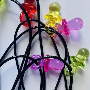 retro 90s dummy charm necklace