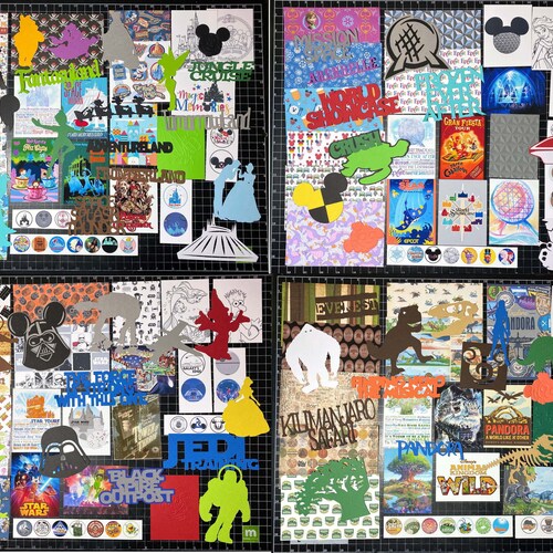 MAGIC KINGDOM Disney World Scrapbook Kit Mickey die cuts Project Life Paper MAGIC KINGDOM Disney World Scrapbook Kit Mickey die cuts Project Life Paper