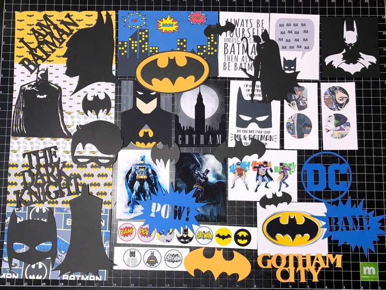 Dark Knight Penguin Planner stickers Project Life Catwoman Batman Robin BATMAN Scrapbook Kit Paper Die cuts Joker
