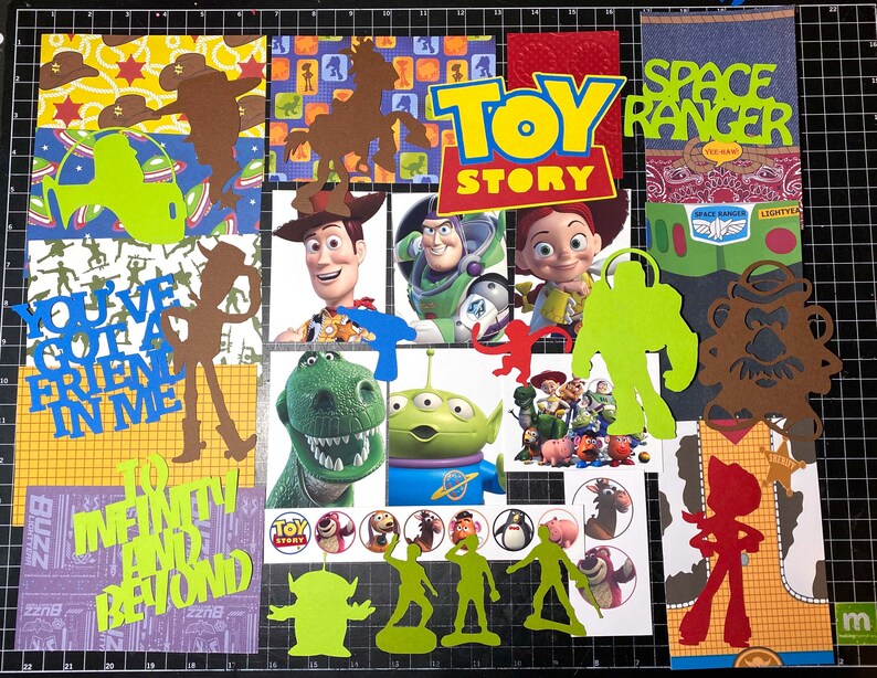 TOY STORY Scrapbook kit Disney Scrapbook Pixar Buzz Etsy