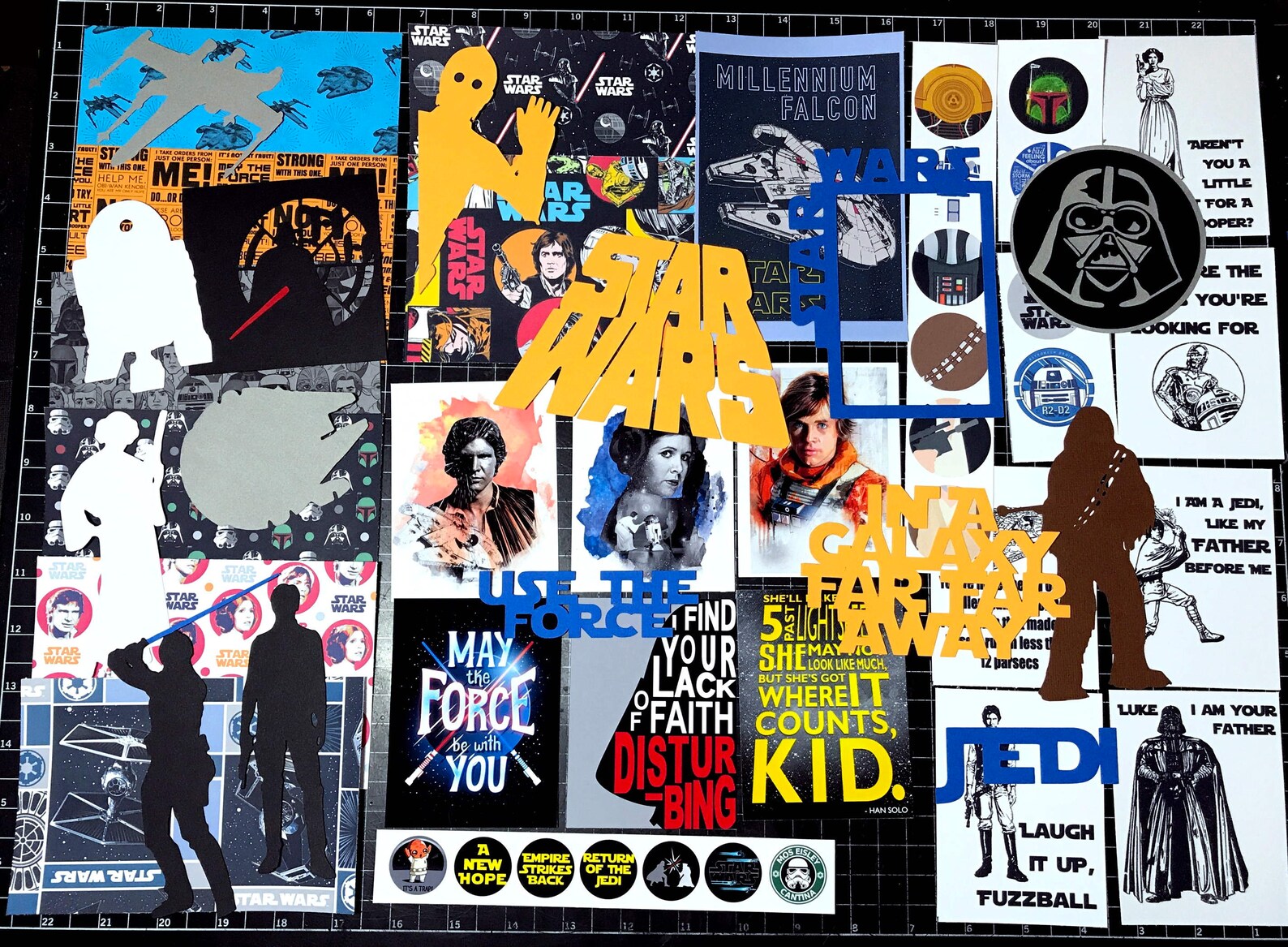 Star Wars Scrapbook Kit A. Disney Scrapbook Die Cuts Planner Etsy