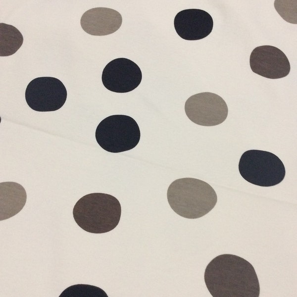 Pop Dots Grayscale || Birch Organic Knit Fabric || Mod Basics 3 Collection