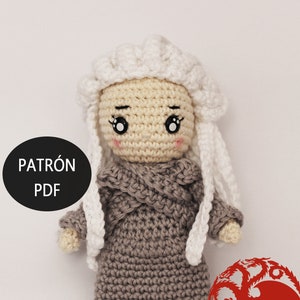 Daenerys Targaryen doll crochet pattern / mother of dragons crochet doll pattern
