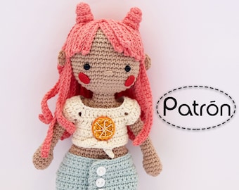 Pattern Coral crochet amigurumi doll in English / make your own crochet doll / amigurumi doll tutorial