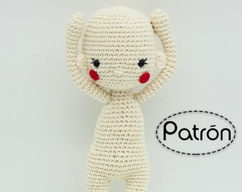 Crochet doll base body pattern - simple and step-by-step doll base body