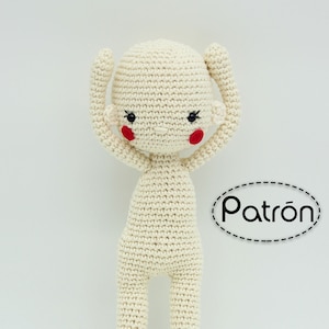 Crochet doll base body pattern - simple and step-by-step doll base body