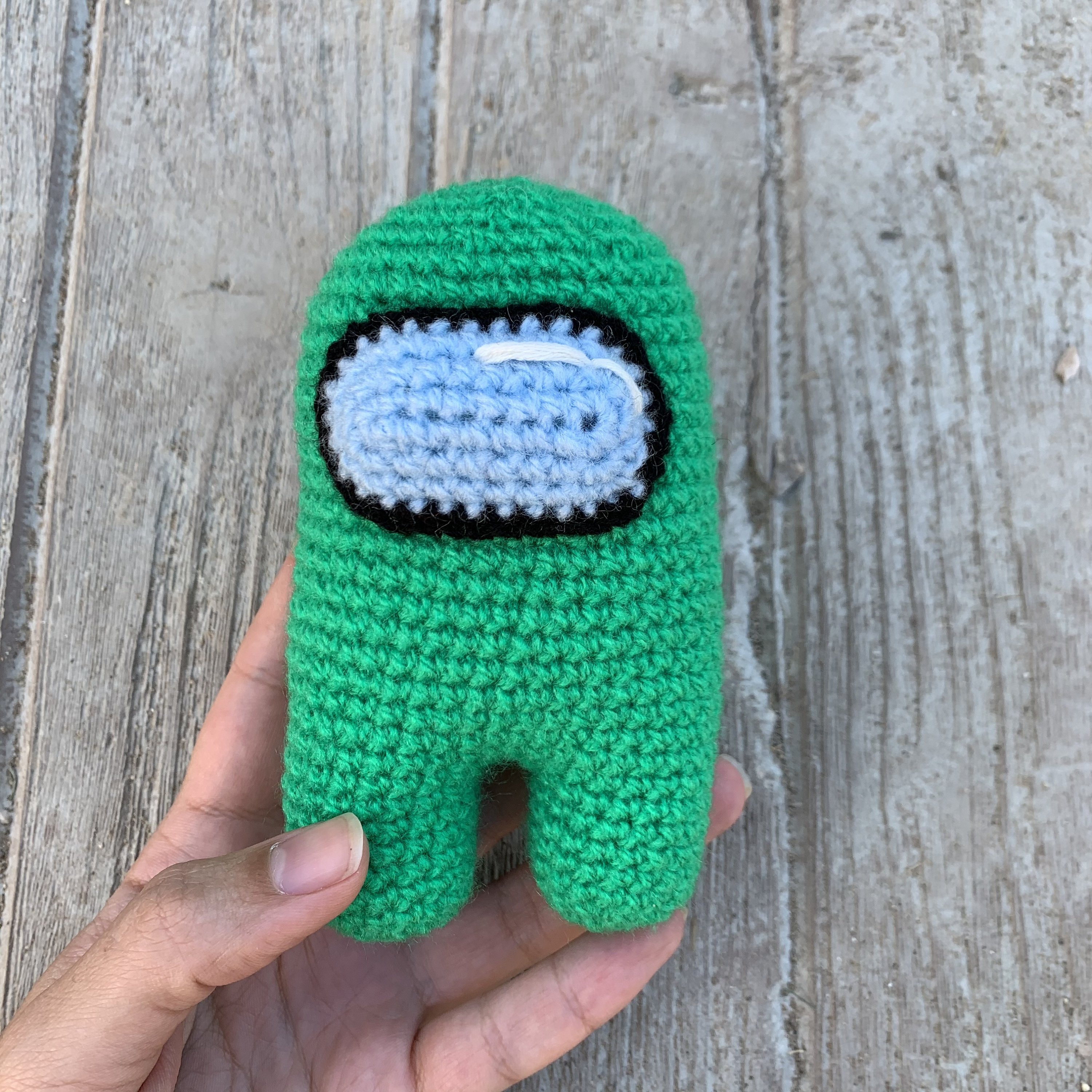 Tripulante de Among us figura de crochet Amigurumi de Among us